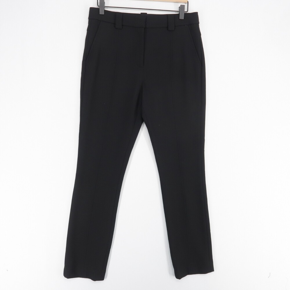 A.L.C. Pants Womens 4 Black Tailored Office Wear Stretch Flat Front